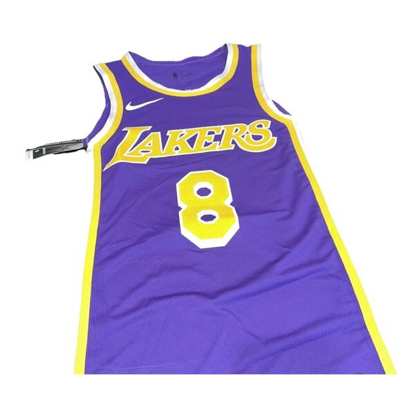2020 NBA Nike LA Lakers Kobe Bryant #8 Statement Jersey - AV1228-504 sz 44 - Picture 4 of 7